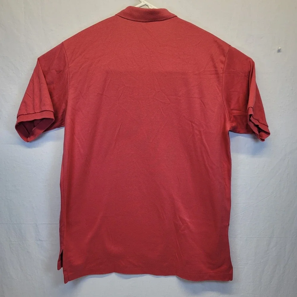 Vintage Polo Ralph Lauren Made in USA Red Casual Polo Short Sleeve Shirt Men XL